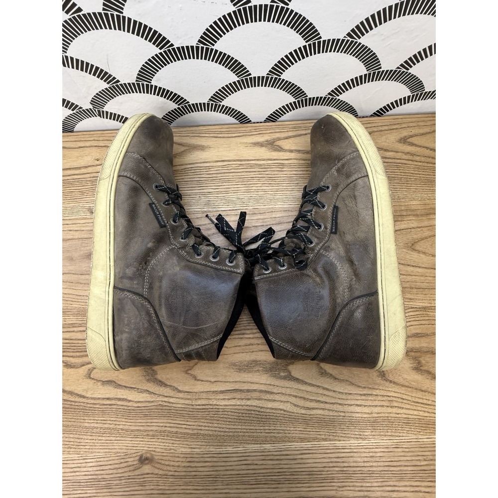 Harley Davidson Mens Waterproof Riding Shoe Midland D96166 Lace Up Brown 13 M - Picture 7 of 11